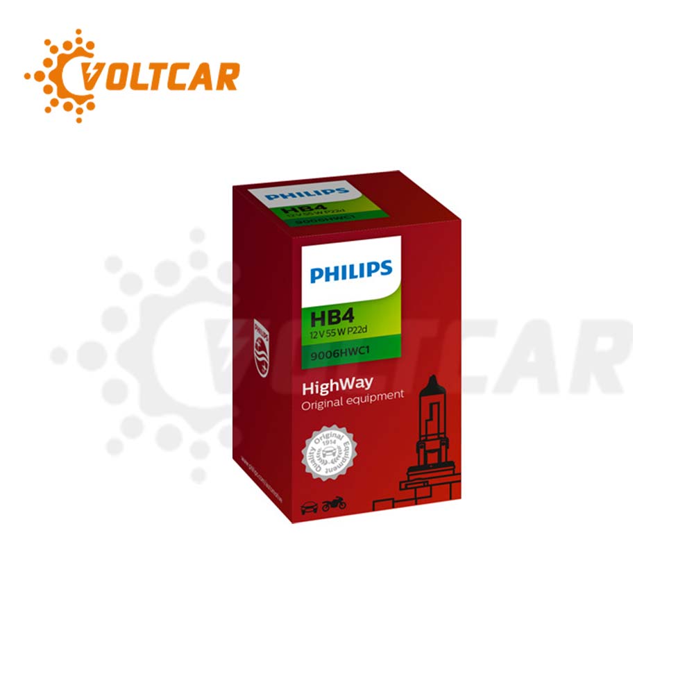 لامپ 9006 فیلیپس 12 ولت 55 وات HWC1 HB4 (highway)