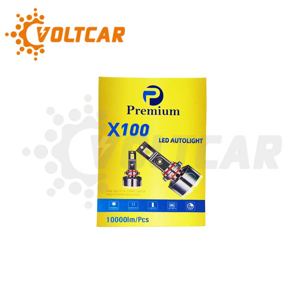 لامپ هدلایت پرمیوم x100 پایه H7