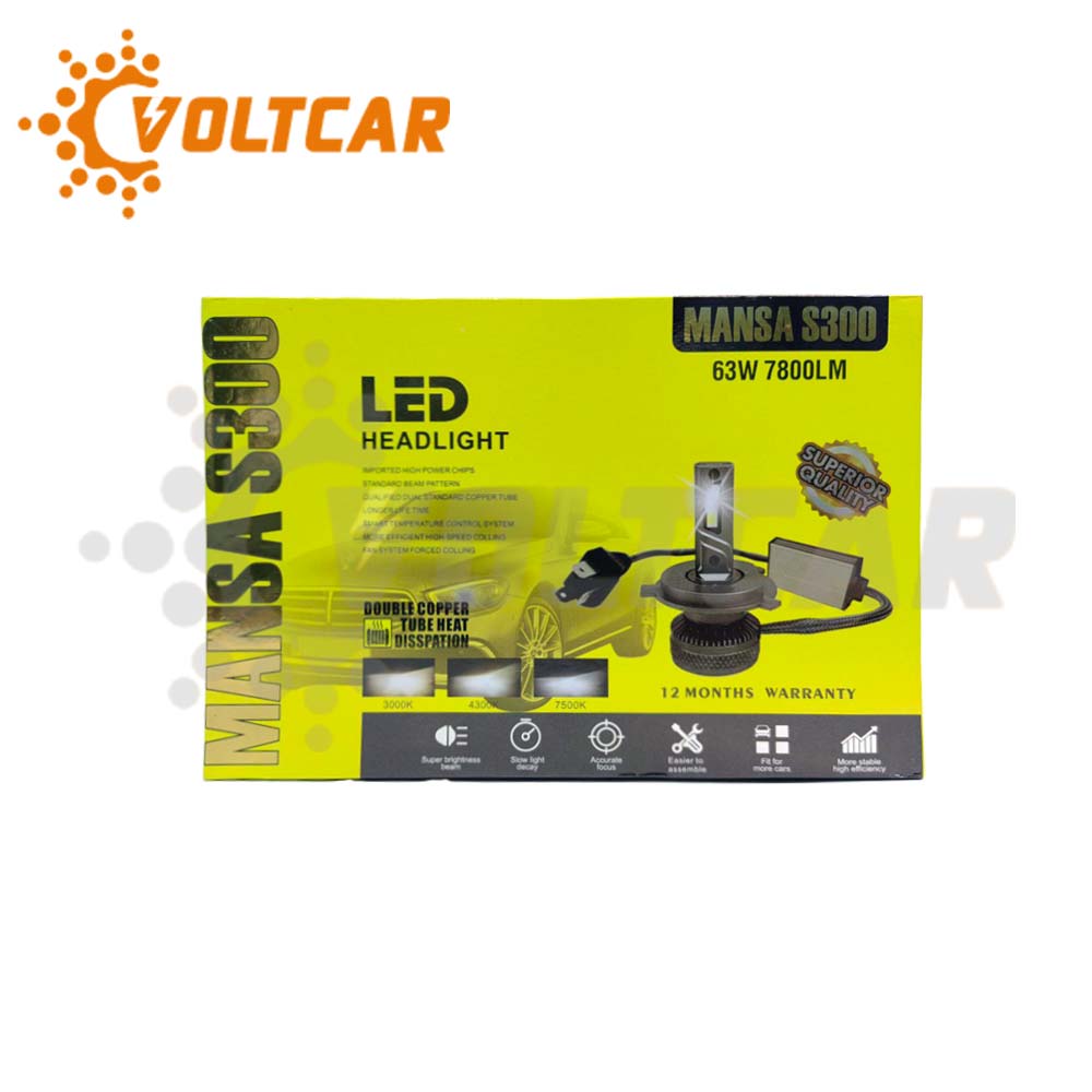 لامپ هدلایت مانسا اس ۳۰۰ پایه H4
