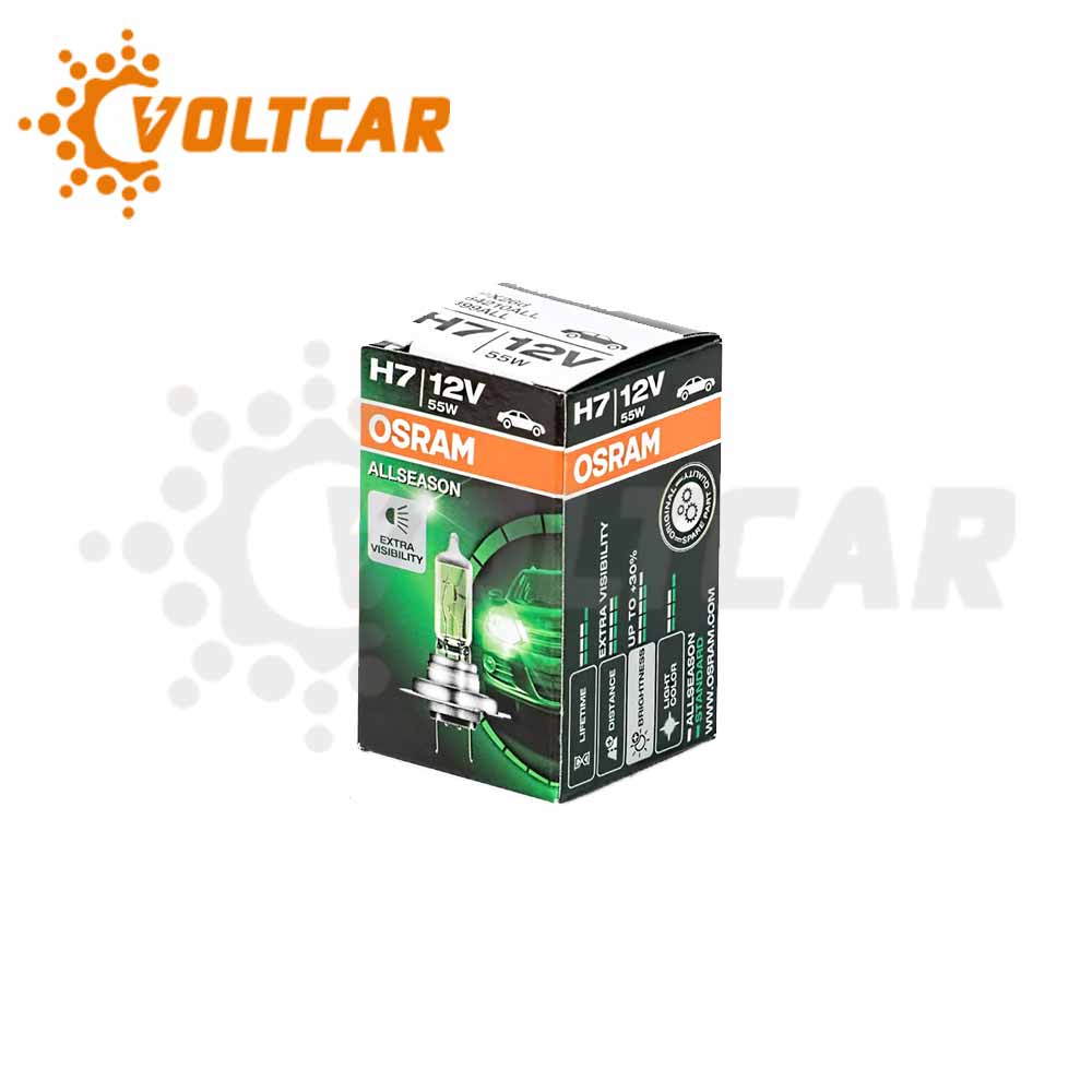 لامپ H7 اسرام هفت رنگ ۱۲ ولت ۵۵ وات