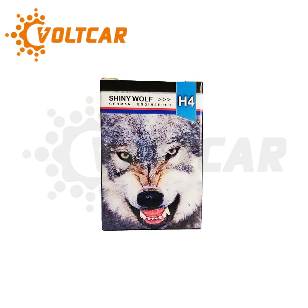 لامپ سه خار زرد 12 ولت 100/90 وات شاینی ولف H4 (p43t)