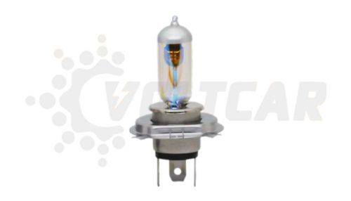 لامپ سه خار هفت رنگ 12 ولت ۶۰/۵۵ وات شاینی ولف H4 (p43t)