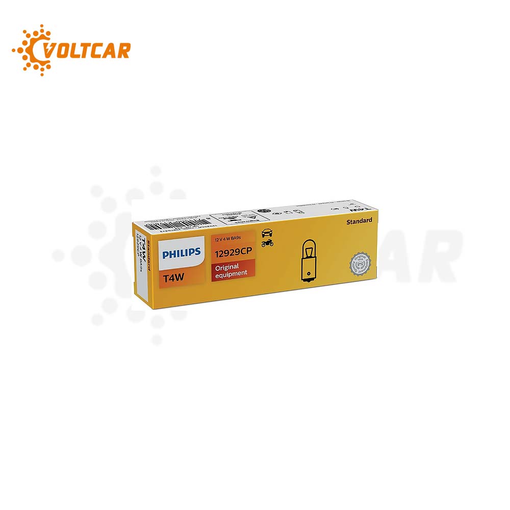 لامپ خاری آمپری 12 ولت 4 وات T4W فیلیپس12929CP
