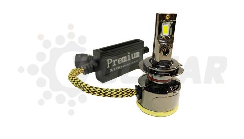 لامپ هدلایت پرمیوم x100 پایه H4