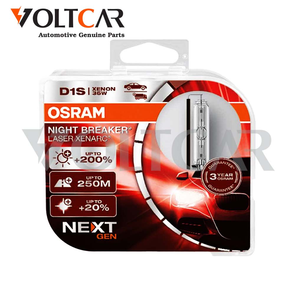 لامپ زنون D1S اسرام مدل نایت بریکر 200٪ OSRAM دو عددی