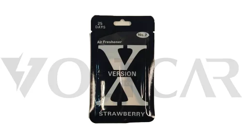خوشبو کننده کارتی خودرو طرح X رایحه strawberry