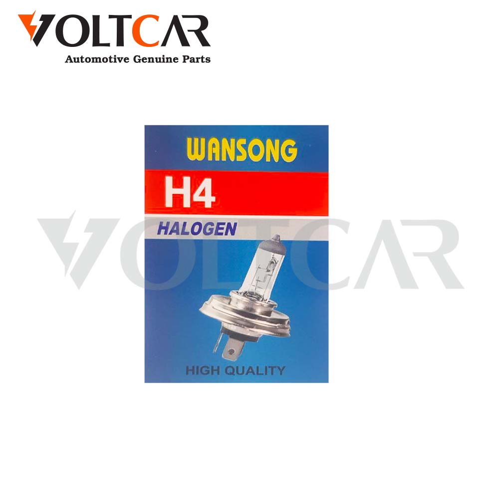 لامپ هالوژن H4 ون سانگ سه خار گرد وات استاندارد ۱۲ ولت ۶۰/۵۰ وات wansong
