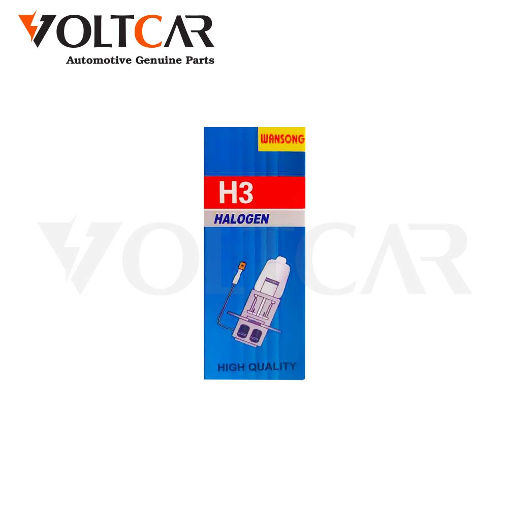 لامپ هالوژن H3 ون سانگ سیم دار وات بالا ۱۲ ولت ۱۰۰ وات wansong