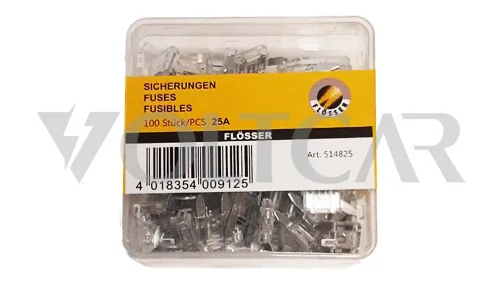 فیوز دو شاخ مینی یا ریز 206 چین شیشه ای