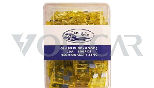 فیوز دوشاخ شیشه ای برند لایت استار چین