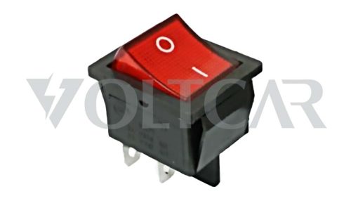 کلید راکر مستطیلی چراغ دار متوسط